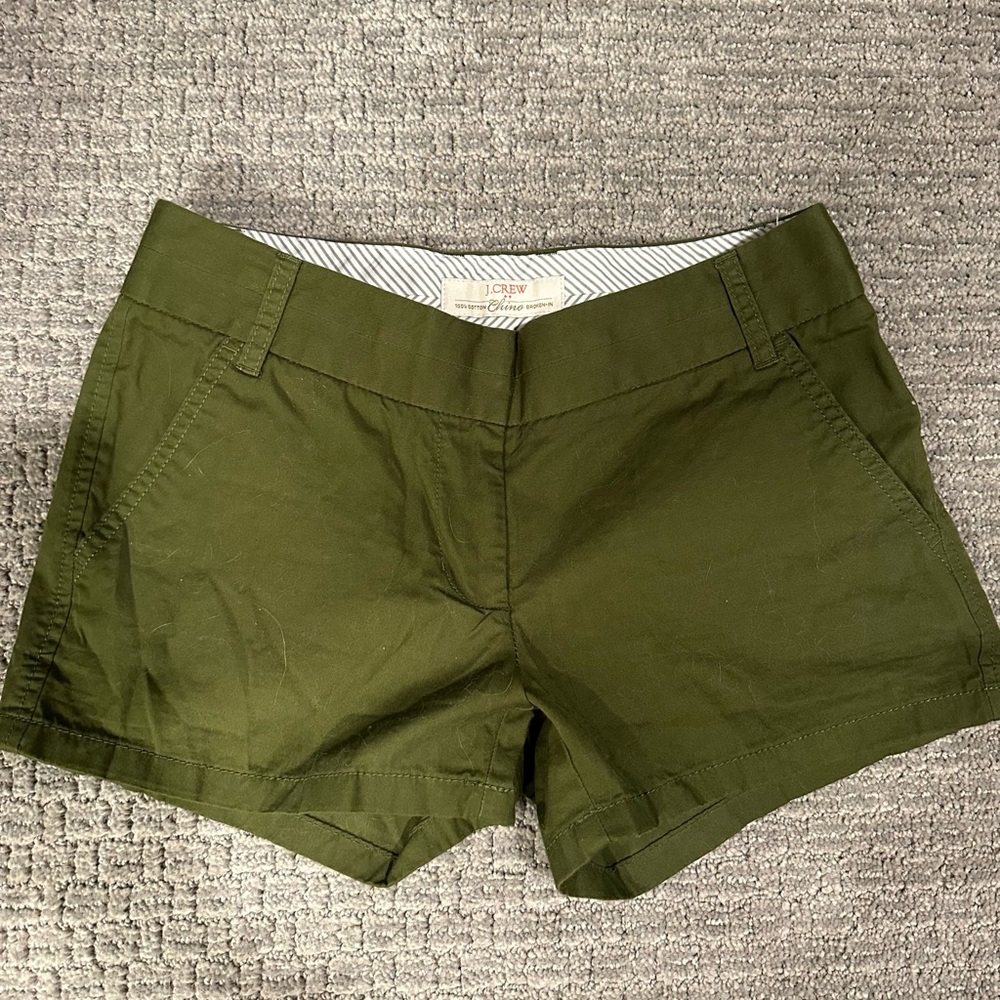 J. Crew Women's Olive Shorts